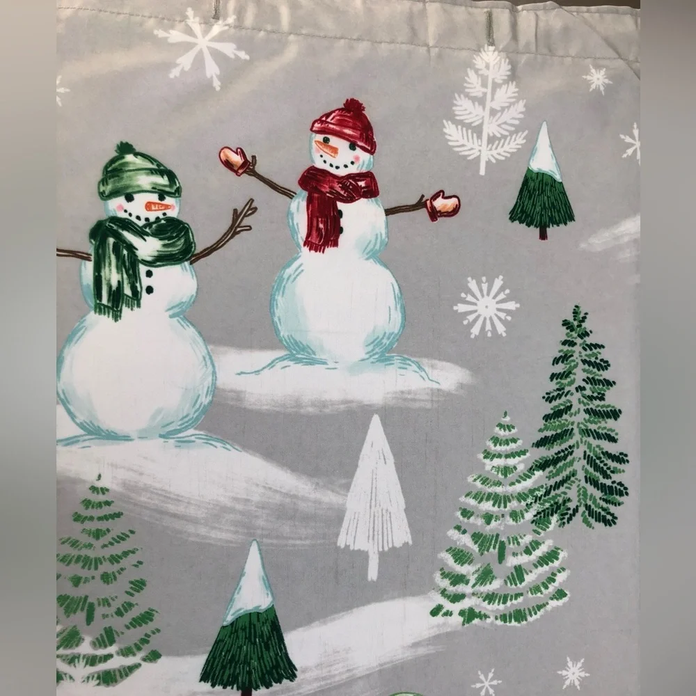 Winter Snowman Shower Curtain